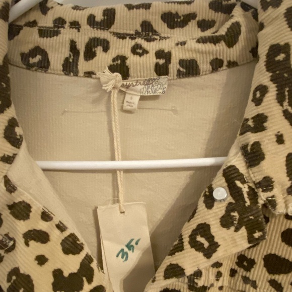 Corduroy Leopard Print Jacket - Picture 2 of 8